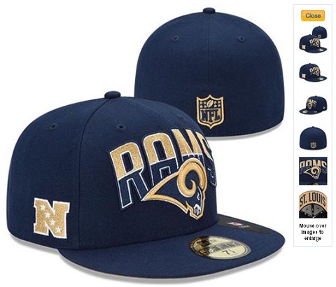 2013 St. Louis Rams NFL Draft 59FIFTY Fitted Hat 60D27